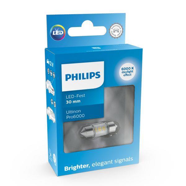 Bombilla LED, Iluminación de señalización e interior PHILIPS Ultinon Pro6000 SL - C5W - ref. 01530330