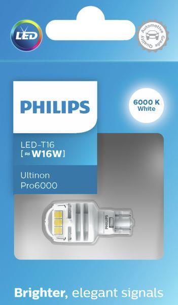 Bombilla LED, Faros traseros PHILIPS Ultinon Pro6000 SL - W16W - ref.  01566230 - al mejor precio - Oscaro