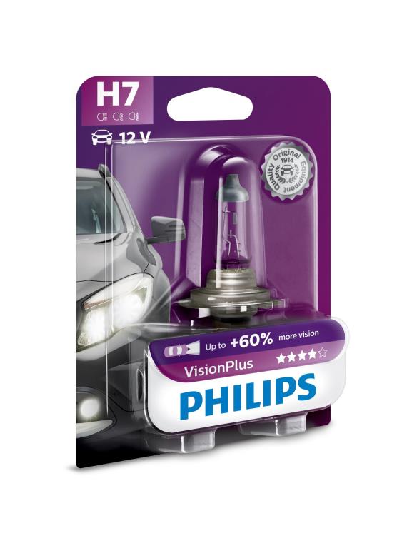 Lámpara PHILIPS 1 ✕ H7 VisionPlus - 39936330 - al mejor precio - Oscaro