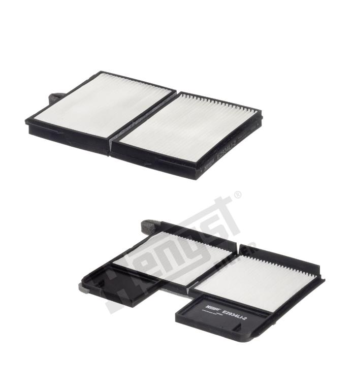 Filtre d'habitacle (Filtre à pollen) HELLA HENGST ref. E2934LI-2