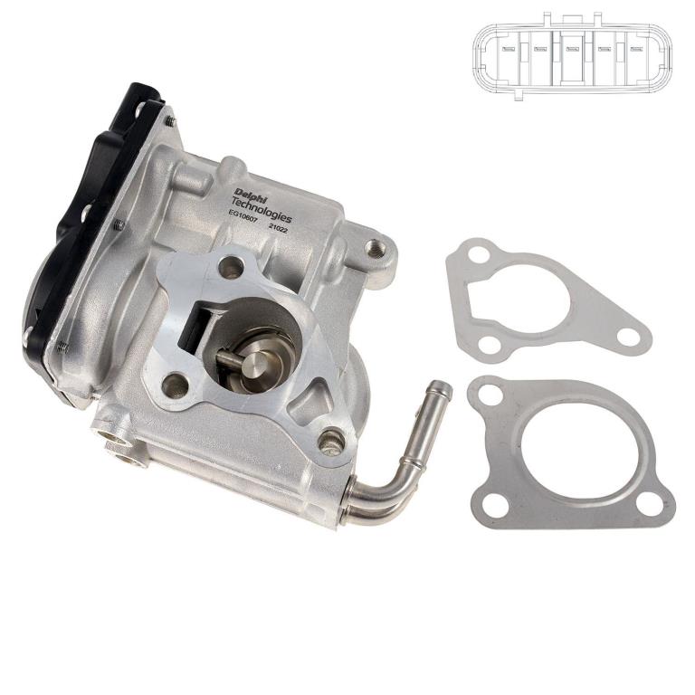 Vanne EGR DELPHI ref. EG10607-12B1