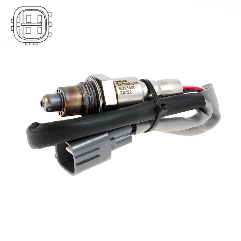 Sonde lambda (Sonde à oxygène) DELPHI ref. ES21400-12B1