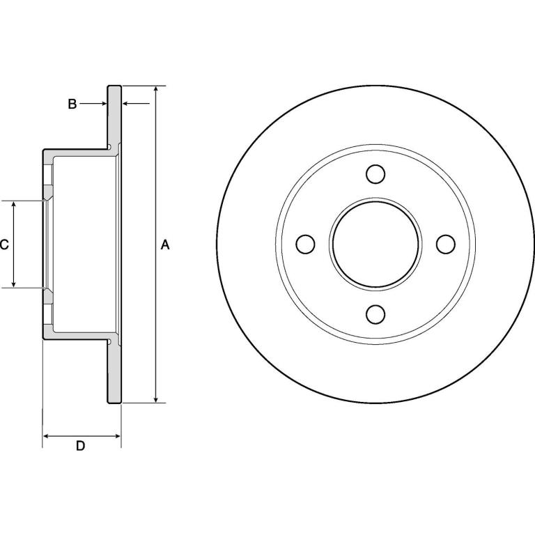Disques de frein DELPHI ref. BG2343