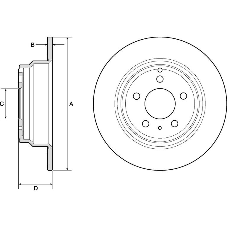 Disques de frein DELPHI ref. BG2842C