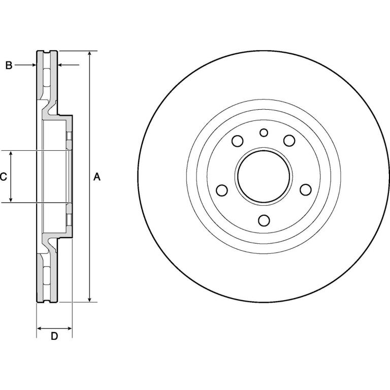 Disques de frein DELPHI ref. BG2843