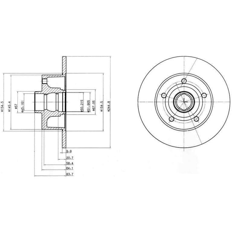 Disques de frein DELPHI BG3030