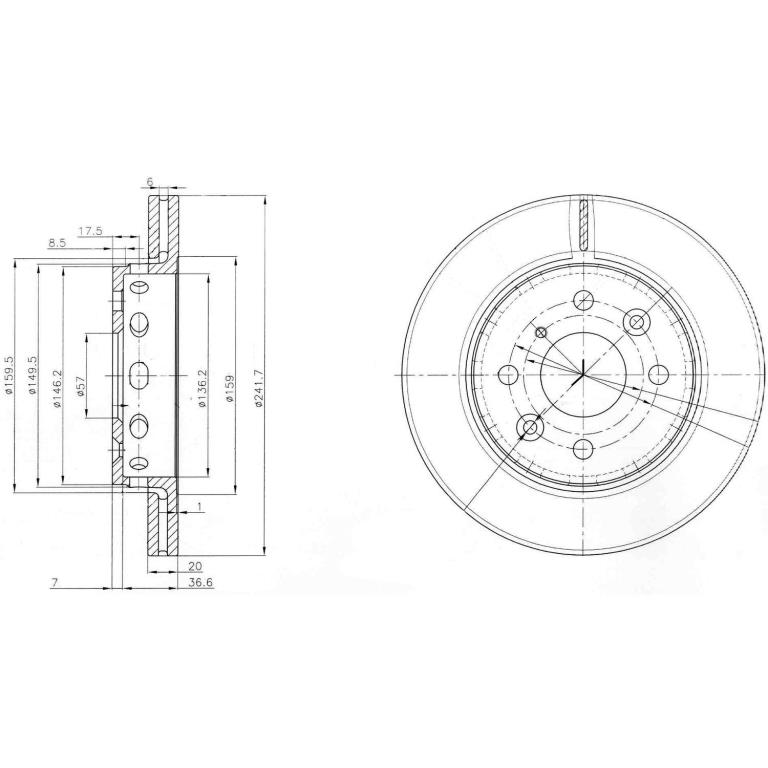 Disques de frein DELPHI ref. BG3074