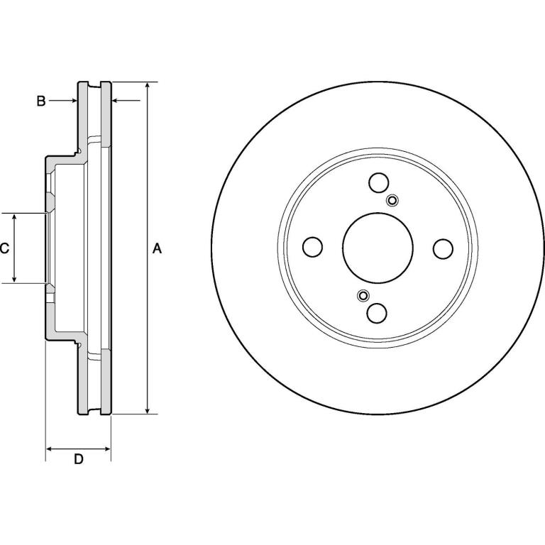 Disques de frein DELPHI ref. BG3734