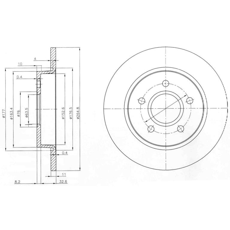 Disques de frein DELPHI ref. BG3896