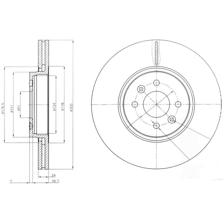 Disques de frein DELPHI ref. BG3929