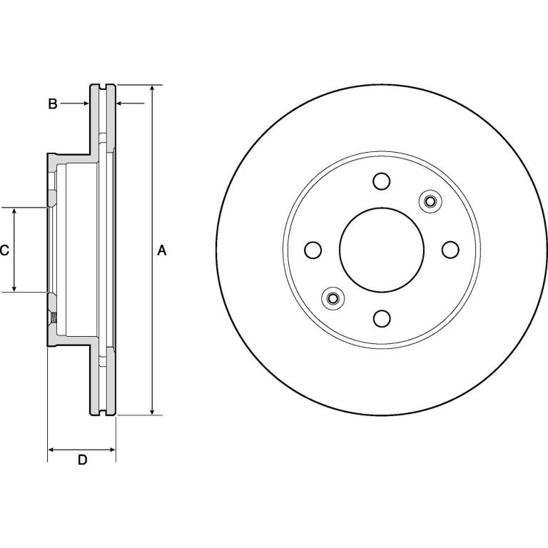 Disques de frein DELPHI ref. BG3935C