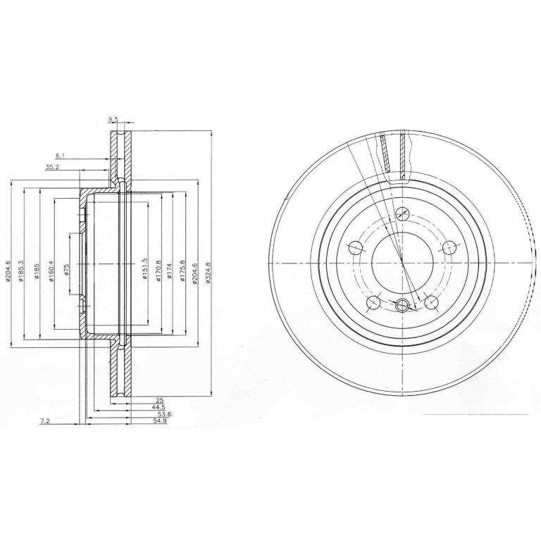 Disques de frein DELPHI BG3938
