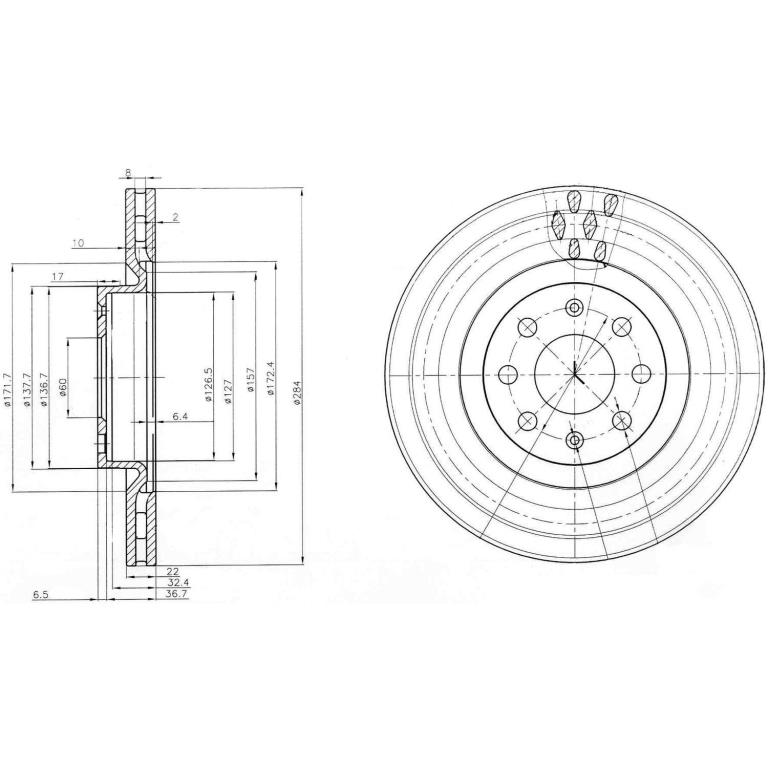 Disques de frein DELPHI BG3944