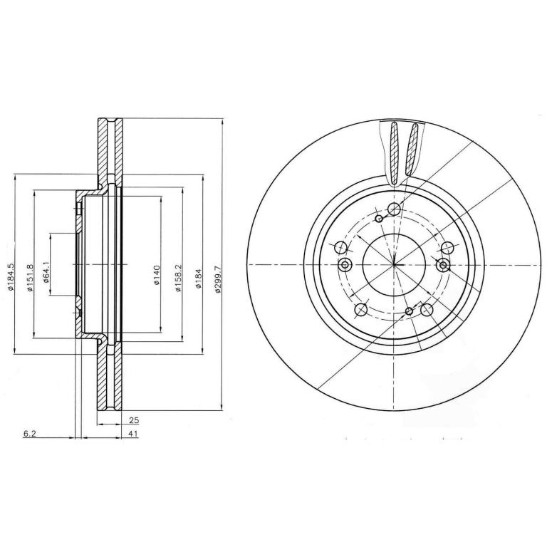 Disques de frein DELPHI ref. BG3978