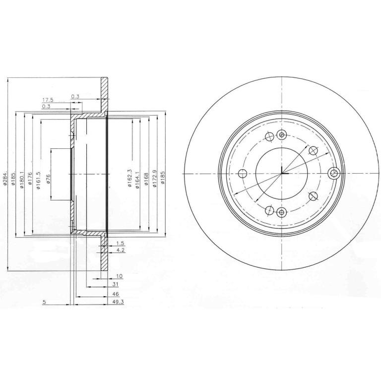 Disques de frein DELPHI BG4012