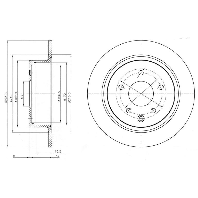 Disques de frein DELPHI BG4108C