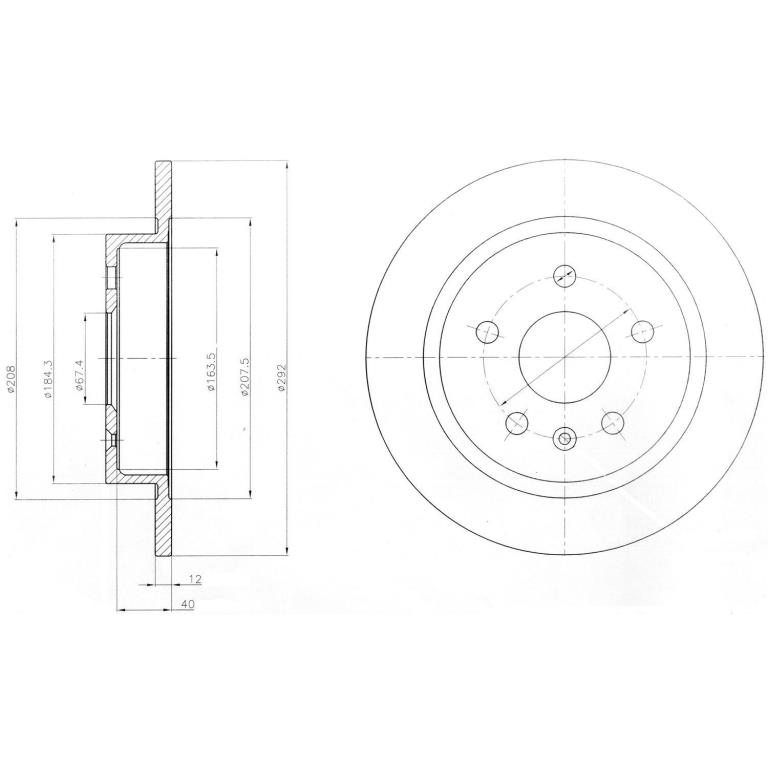 Disques de frein DELPHI ref. BG4188