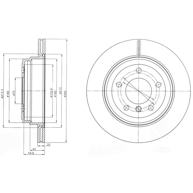 Disques de frein DELPHI ref. BG4243C