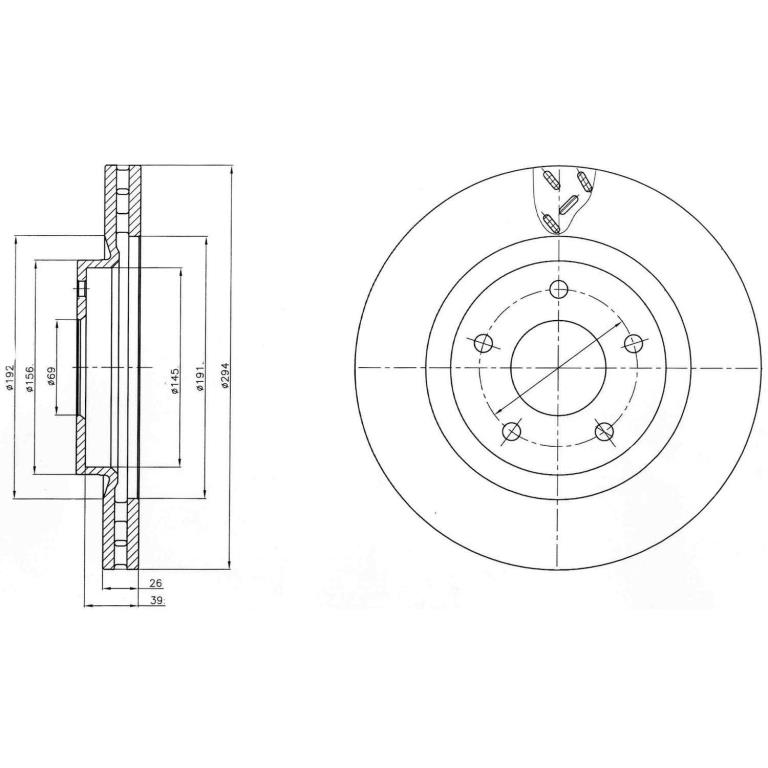 Disques de frein DELPHI ref. BG4246