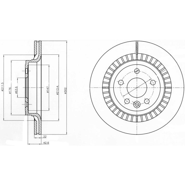 Disques de frein DELPHI ref. BG4270