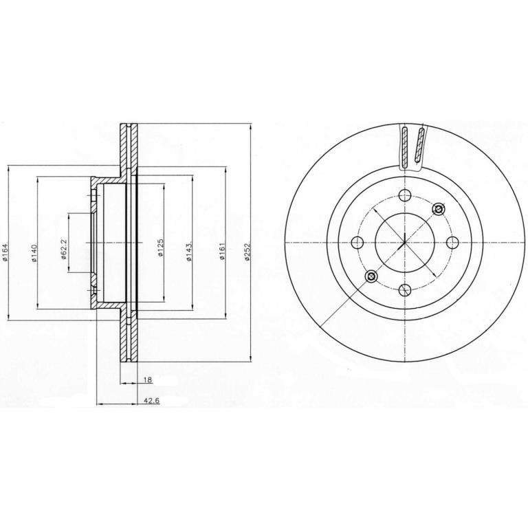 Disques de frein DELPHI ref. BG4295