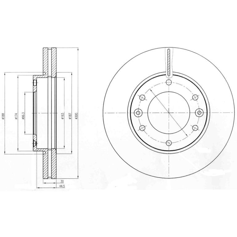 Disques de frein DELPHI ref. BG4296