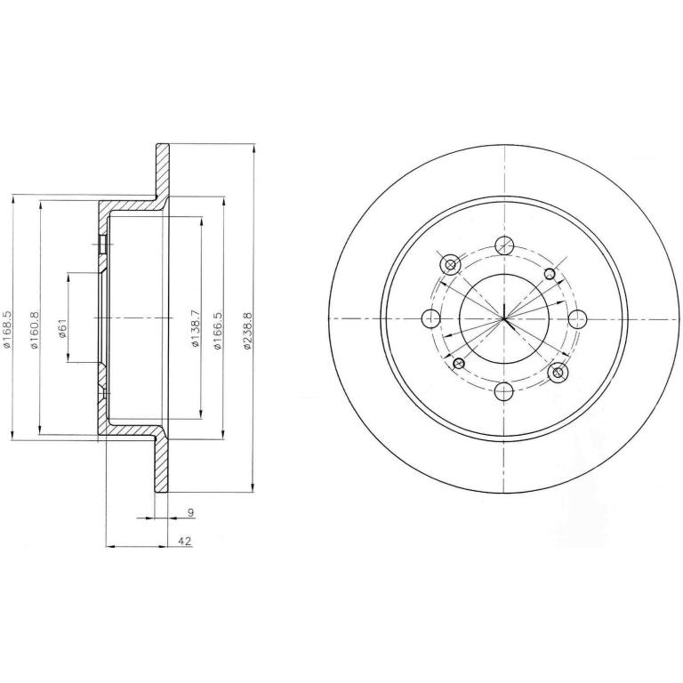 Disques de frein DELPHI BG4333