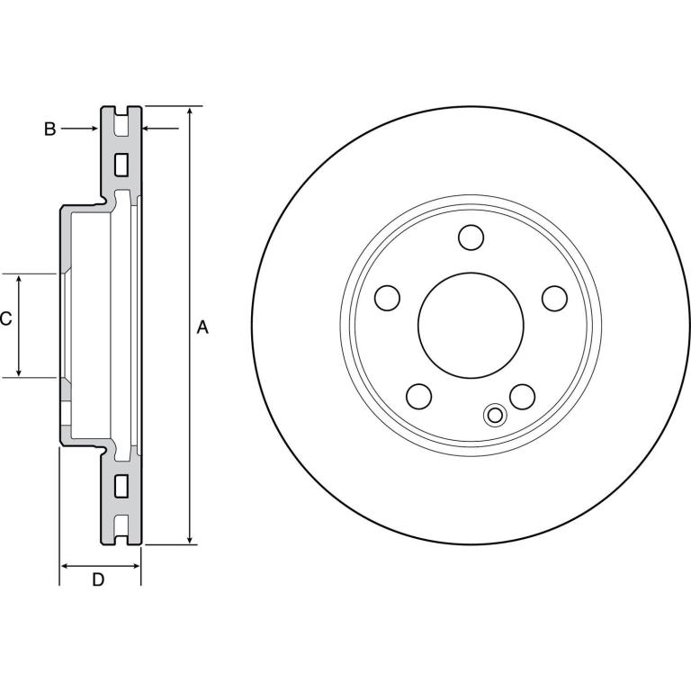 Disques de frein DELPHI BG4554C