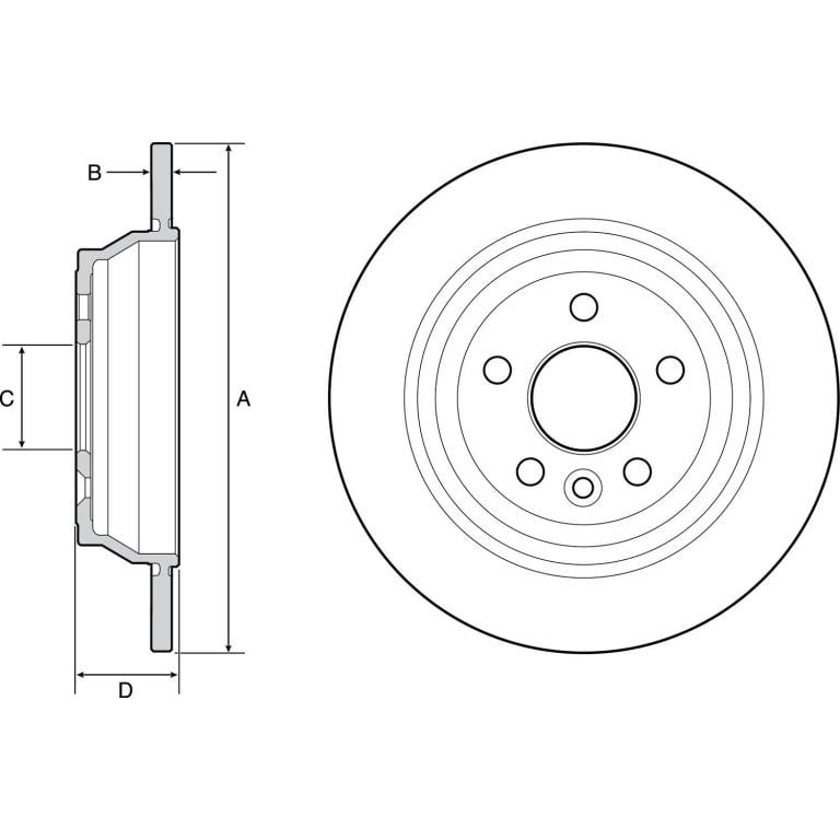 Disques de frein DELPHI BG4656C