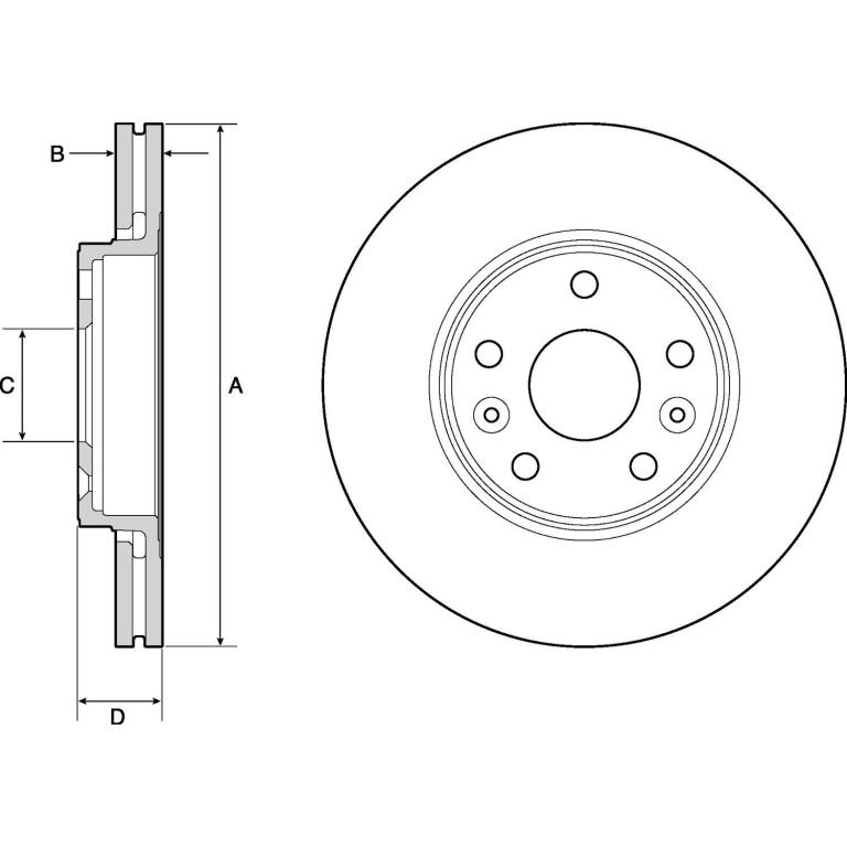 Disques de frein DELPHI ref. BG4667C