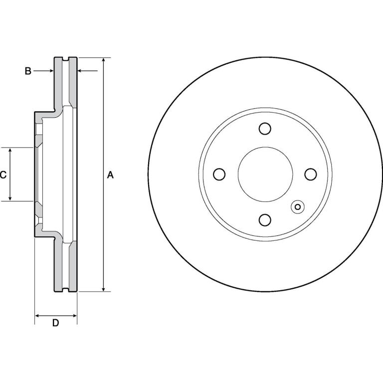 Disques de frein DELPHI ref. BG4671C