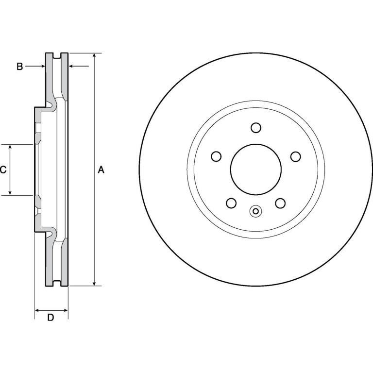 Disques de frein DELPHI BG4672C