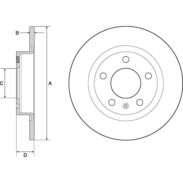 Disques de frein DELPHI ref. BG4675