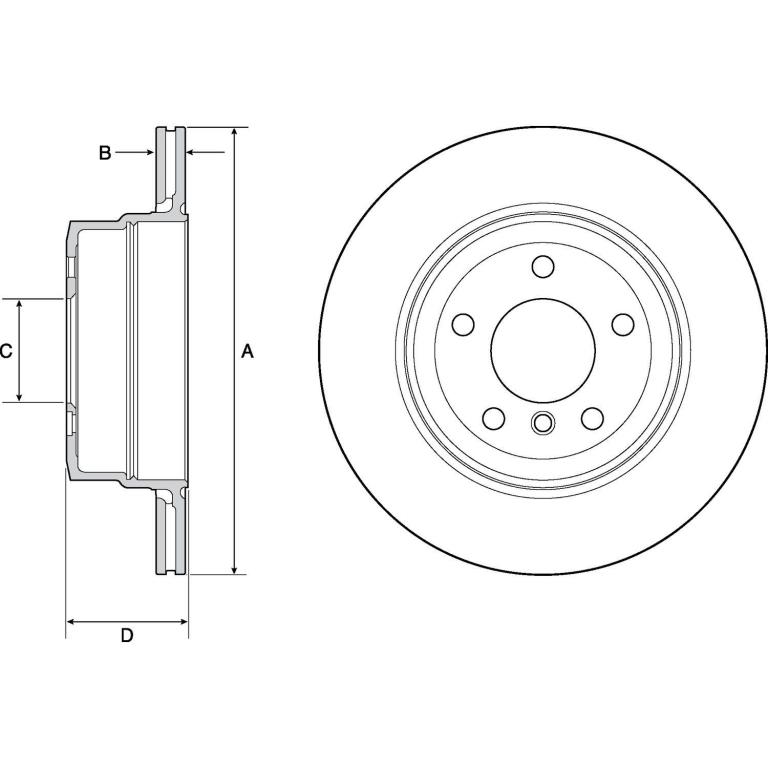 Disques de frein DELPHI BG4695C