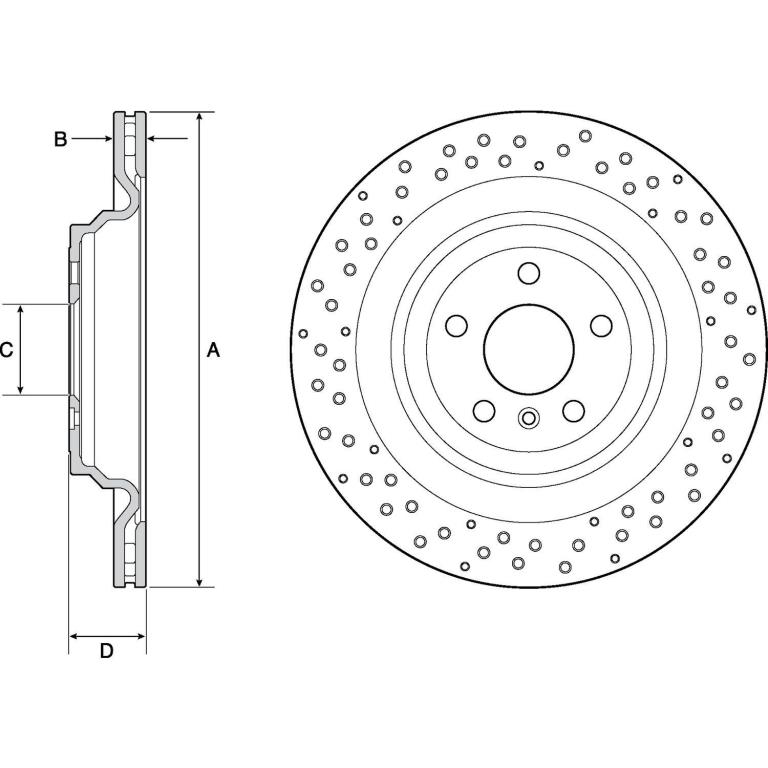 Disques de frein DELPHI BG4699C