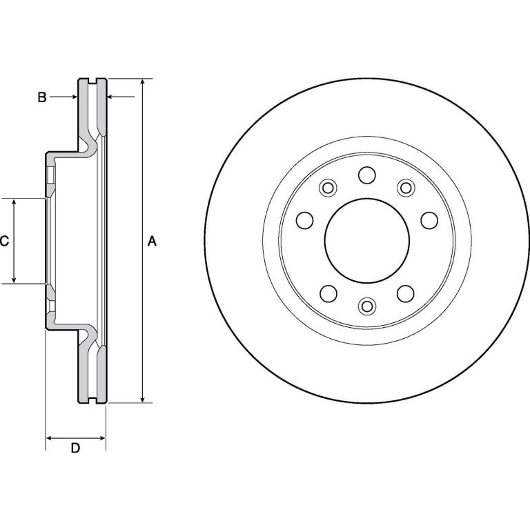 Disques de frein DELPHI BG4700C