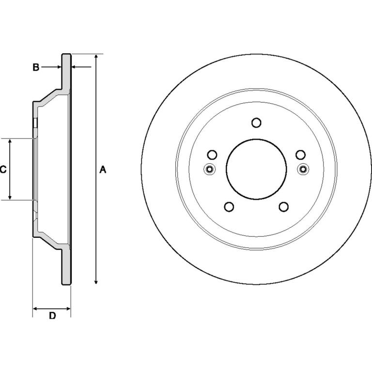 Disques de frein DELPHI BG4708C