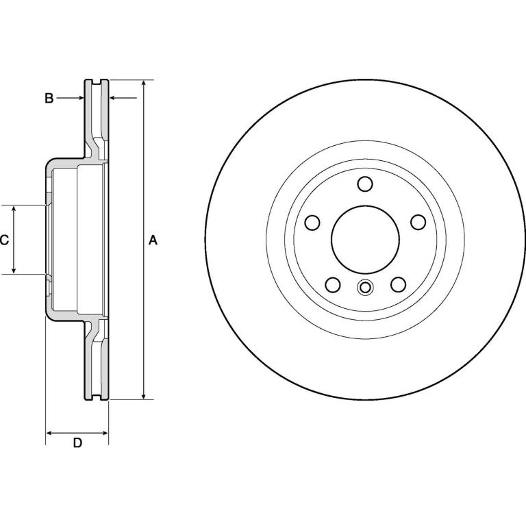 Disques de frein DELPHI BG4755C