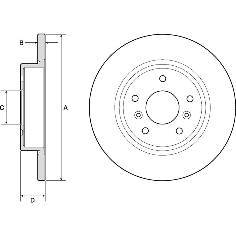 Disques de frein DELPHI BG4807C