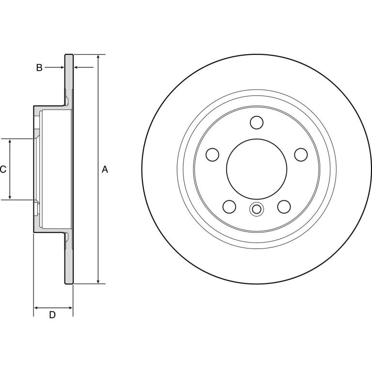 Disques de frein DELPHI BG4916C