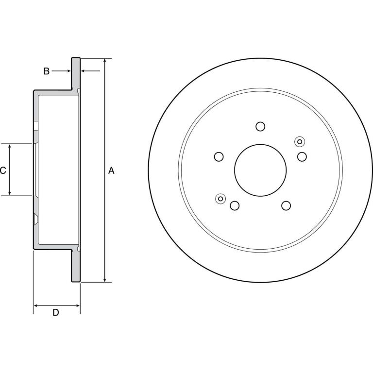 Disques de frein DELPHI ref. BG4940C
