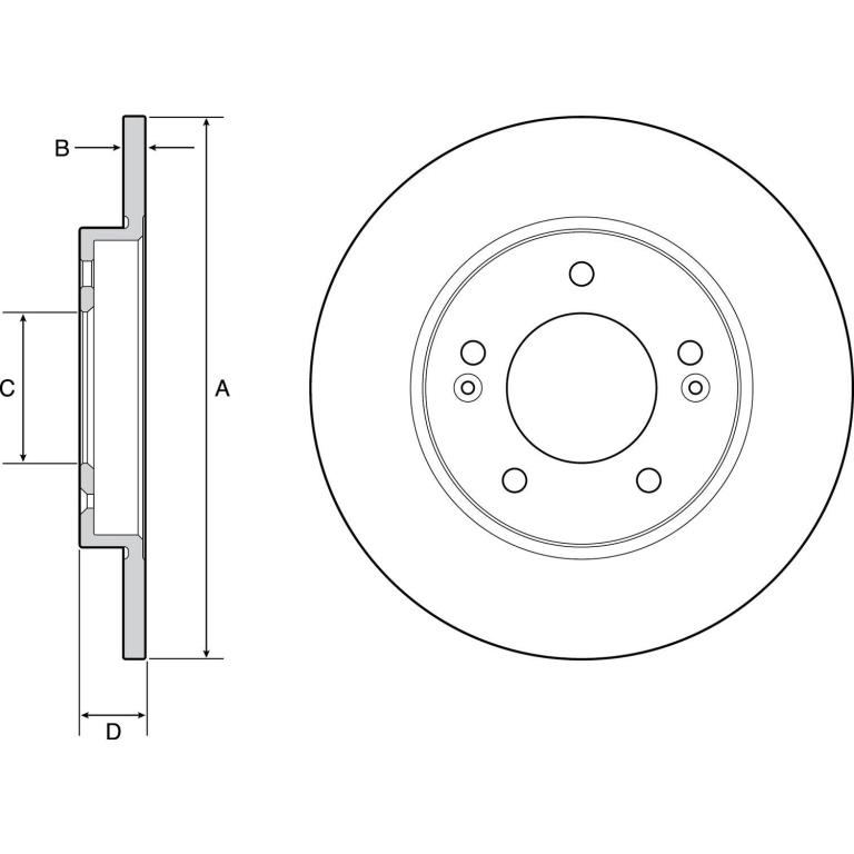 Disques de frein DELPHI BG4949C