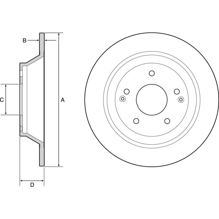Disques de frein DELPHI BG4956C