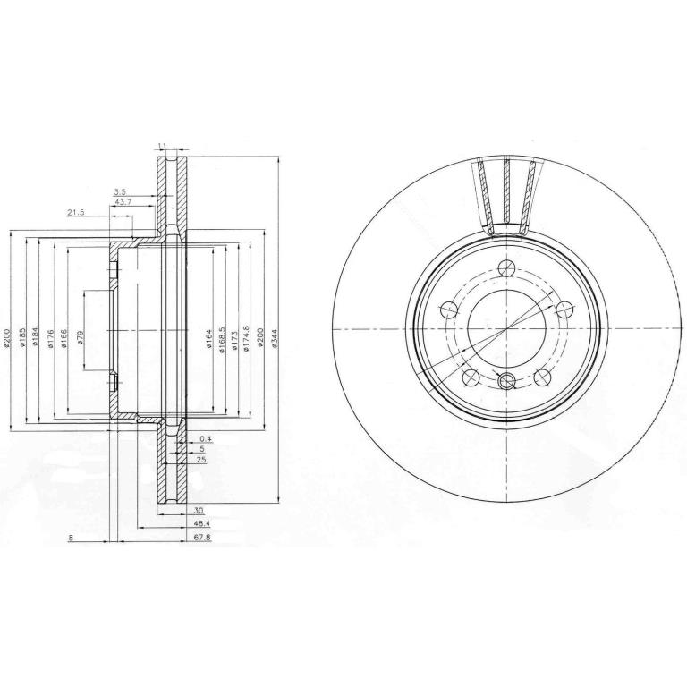 Discos de freno DELPHI ref. BG9008C