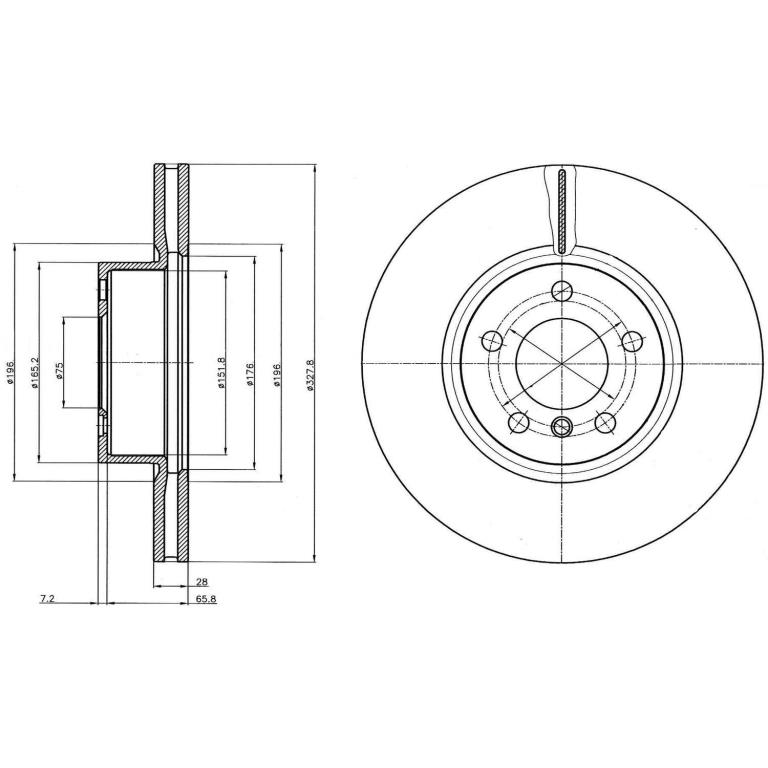 Disques de frein DELPHI ref. BG9108