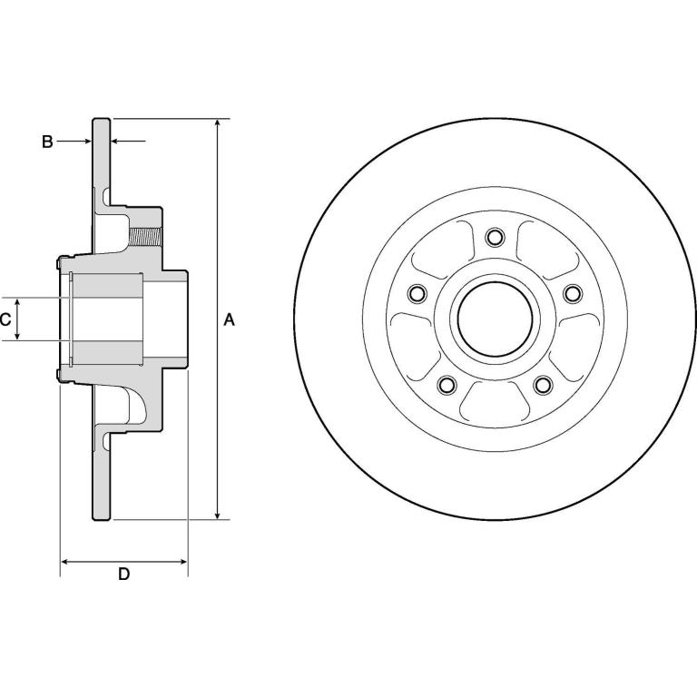 Disques de frein DELPHI ref. BG9132RS
