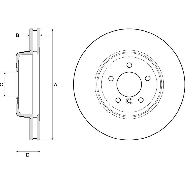 Disques de frein DELPHI ref. BG9159C