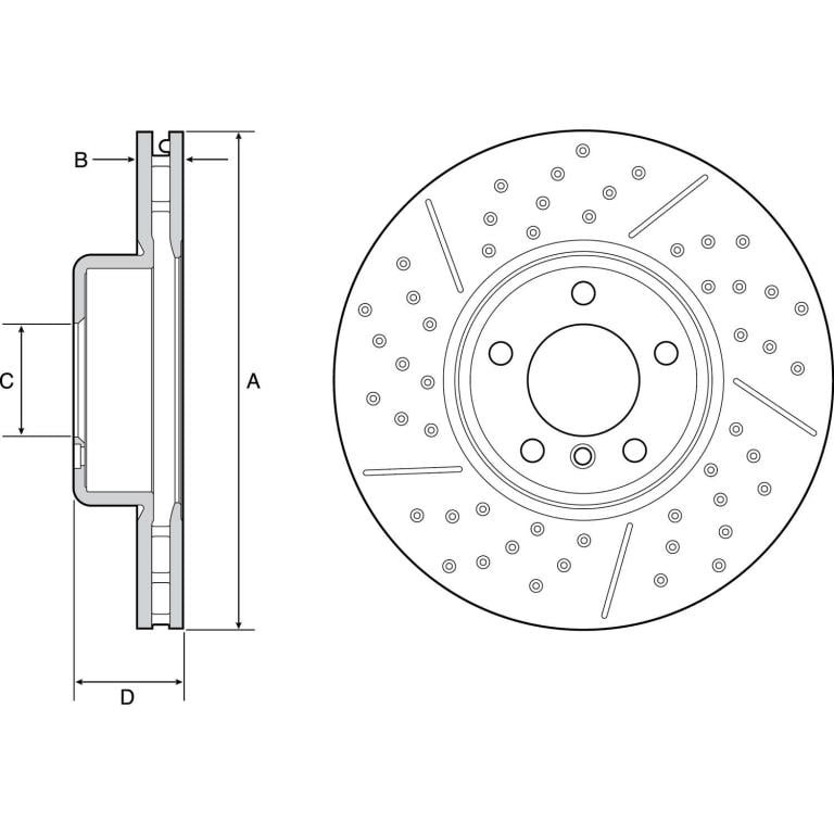 Disques de frein DELPHI BG9234C