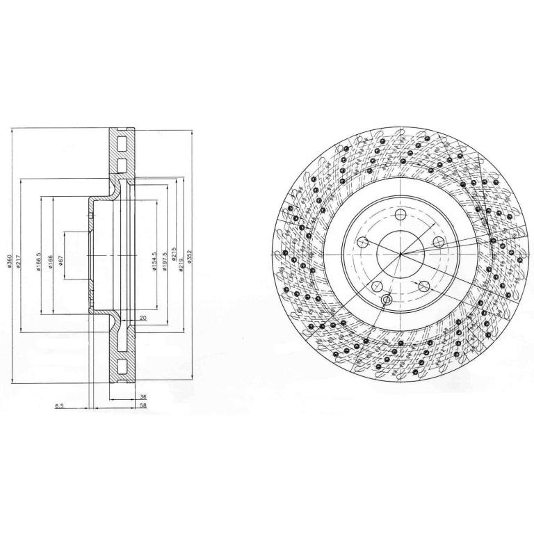 Disques de frein DELPHI BG9878