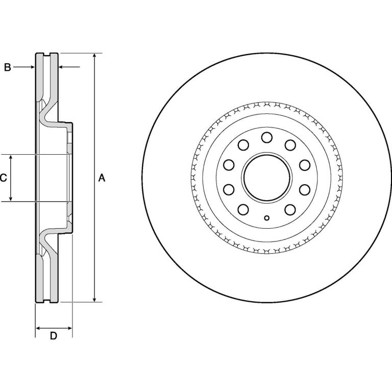 Disques de frein DELPHI ref. BG9952